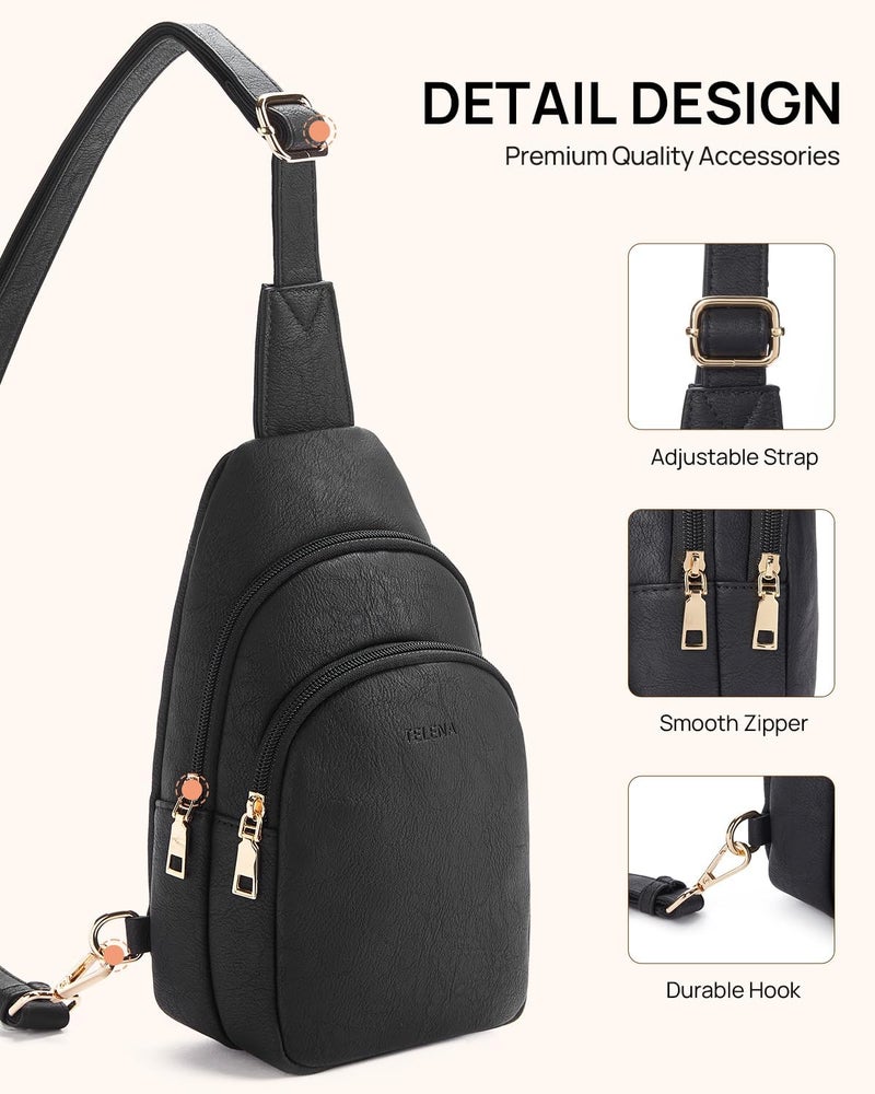 Telena Crossbody Bags for Women Leather Cross Body Sling Bag for Woman Travel - Image 5
